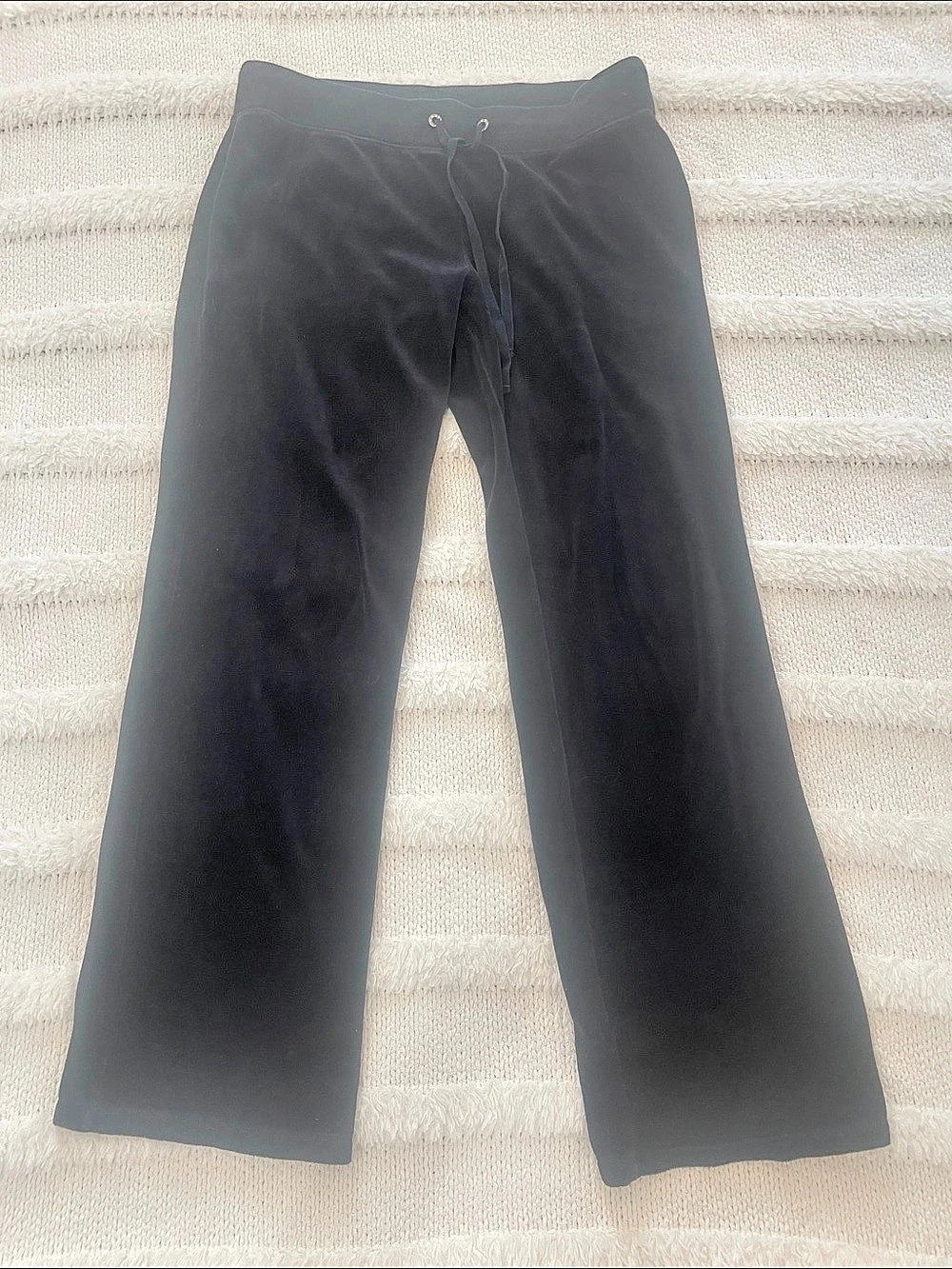 New York & Company Velour Drawstring Lounge Pants Black women’s size Medium Tall